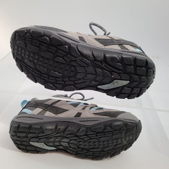Women's Swiss Gear Size 6 Grey/Blue Suede Athletic Hiking Shoe‎ SW6602.09 - Picture 4 of 8